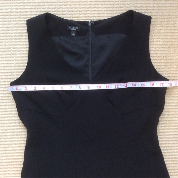 Talbots Formal Black Dress Sleeveless - Size 8 - Picture 6 of 11